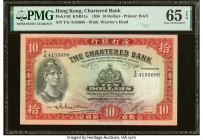 Hong Kong Chartered Bank 10 Dollars 6.12.1956 Pick 63 KNB41a PMG Gem Uncirculated 65 EPQ. HID09801242017 © 2022 Heritage Auctions | All Rights Reserve...