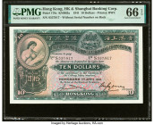 Hong Kong Hongkong & Shanghai Banking Corp. 10 Dollars 1.4.1941 Pick 178c PMG Gem Uncirculated 66 EPQ. HID09801242017 © 2022 Heritage Auctions | All R...