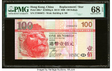 Hong Kong Hongkong & Shanghai Banking Corp. Ltd. 100 Dollars 1.1.2006 Pick 209c* KNB95 Replacement PMG Superb Gem Unc 68 EPQ. HID09801242017 © 2022 He...