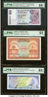 Hong Kong Standard Chartered Bank 50 Dollars 1.1.2002 Pick 286c KNB65 PMG Gem Uncirculated 66 EPQ; Maldives Maldivian State Government 10; 50 Rufiyaa ...