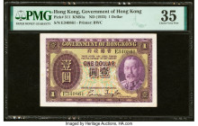 Hong Kong Government of Hong Kong 1 Dollar ND (1935) Pick 311 KNB1a PMG Choice Very Fine 35. HID09801242017 © 2022 Heritage Auctions | All Rights Rese...