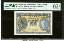 Hong Kong Government of Hong Kong 1 Dollar ND (1940-41) Pick 316 KNB13a PMG Superb Gem Unc 67 EPQ. HID09801242017 © 2022 Heritage Auctions | All Right...
