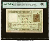 India Government of India 10 Rupees ND (1917-30) Pick 6 Jhun3.6A.1 PMG Very Fine 30. Spindle hole at issue and ink stamp noted. HID09801242017 © 2022 ...