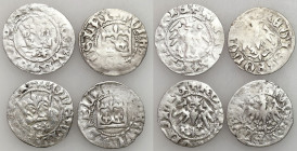 Medieval coins
POLSKA / POLAND / POLEN / SCHLESIEN

Władysław Jagiełło (1386-1434). Polgrosz (Half groschen), Krakow / Cracow, set 4 coins 

Odmi...
