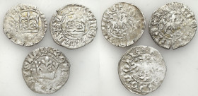 Medieval coins
POLSKA / POLAND / POLEN / SCHLESIEN

Władysław Jagiełło (1386-1434). Polgrosz (Half groschen), Krakow / Cracow, bez liter, set 3 coi...