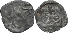 Medieval coins
POLSKA / POLAND / POLEN / SCHLESIEN

Władysław Jagiełło (1386–1434). Denar bez daty, Krakow / Cracow 

Aw.: OrzełRw.: KoronaKorona...