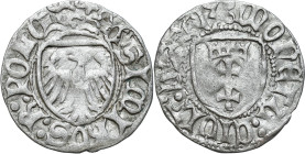 Medieval coins
POLSKA / POLAND / POLEN / SCHLESIEN

Kazimierz IV Jagiellończyk (1446-1492). Szelag (Schilling), Gdansk/ Danzig 

Aw.: Tarcza z uk...