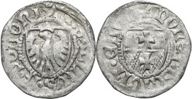 Medieval coins
POLSKA / POLAND / POLEN / SCHLESIEN

Kazimierz IV Jagiellończyk (1447-1492). Szelag (Schilling), Elblag / Elbing – RARE 

Aw.: Na ...