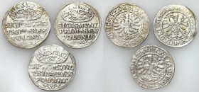 Sigismund I Old
POLSKA/ POLAND/ POLEN / POLOGNE / POLSKO

Zygmunt I Stary. Groschen (Grosz) 1528, 1529, Krakow / Cracow, set 3 coins 

Herb Odrow...