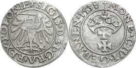 Sigismund I Old
POLSKA/ POLAND/ POLEN / POLOGNE / POLSKO

Zygmunt I Stary. Szelag (Schilling) 1538, Gdansk/ Danzig 

Lekko gięty.Kopicki 7278

...
