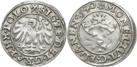 Sigismund I Old
POLSKA/ POLAND/ POLEN / POLOGNE / POLSKO

Zygmunt I Stary. Szelag (Schilling) 1540, Gdansk/ Danzig 

Wariant z hakami na awersie....