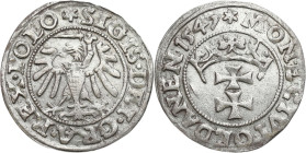 Sigismund I Old
POLSKA/ POLAND/ POLEN / POLOGNE / POLSKO

Zygmunt I Stary. Szelag (Schilling) 1547, Gdansk/ Danzig 

Wyraźne szczegóły, ślady czy...