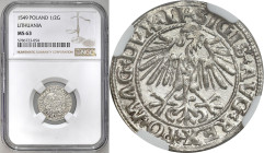 Sigismund II August
POLSKA/ POLAND/ POLEN / POLOGNE / POLSKO / LITHUANIEN / VILNIUS

Zygmunt II August. Polgrosz (Half groschen) 1549, Vilnius NGC ...