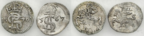 Sigismund II August
POLSKA/ POLAND/ POLEN / POLOGNE / POLSKO

Zygmunt II August. Dwudenar 1567, Vilnius, Stefan Batory. Dwudenar 1579, Mitawa 

D...