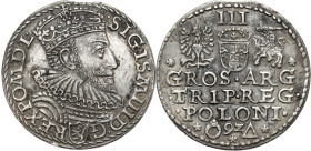 COLLECTION of Polish 3 grosze
POLSKA/ POLAND/ POLEN / POLOGNE / POLSKO

Zygmunt III Waza. Trojak (3 Groschen - Grosze) 1592, Malbork 

Odmiana z ...