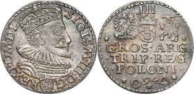 COLLECTION of Polish 3 grosze
POLSKA/ POLAND/ POLEN / POLOGNE / POLSKO

Zygmunt III Waza. Trojak (3 Groschen - Grosze) 1594, Malbork 

Na dole re...