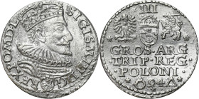 COLLECTION of Polish 3 grosze
POLSKA/ POLAND/ POLEN / POLOGNE / POLSKO

Zygmunt III Waza. Trojak (3 Groschen - Grosze) 1594, Malbork 

Na dole re...