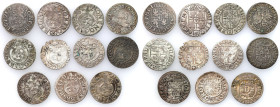 Sigismund III Vasa 
POLSKA/ POLAND/ POLEN / POLOGNE / POLSKO

Zygmunt III Waza. Poltorak, Groschen (Grosz), Szelag (Schilling), set 11 coins 

Zr...