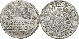 Sigismund III Vasa 
POLSKA/ POLAND/ POLEN / POLOGNE / POLSKO

Zygmunt III Waza. Groschen (Grosz) 1613, Krakow / Cracow - BEAUTIFUL 

Blask mennic...