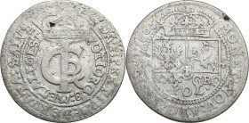John II Casimir 
POLSKA/ POLAND/ POLEN / POLOGNE / POLSKO

Jan II Kazimierz, Tymf 1666 (1 zloty) AT, Krakow / Cracow 

Aw.: Monogram ICR ukoronow...