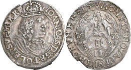 John II Casimir 
POLSKA/ POLAND/ POLEN / POLOGNE / POLSKO

Jan II Kazimierz. Ort (18 Groschen - Groszy) 1655, Torun 

Aw.: Popiersie króla w koro...
