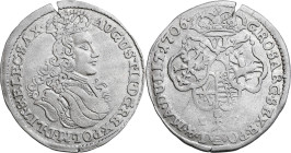 Augustus II the Strong 
POLSKA/ POLAND/ POLEN / POLOGNE / POLSKO

August II Mocny. Szostak (6 Groschen - Groszy) 1706 LP - Ludu Płacz, Moscow, RARE...