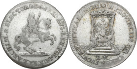 Augustus III the Sas 
POLSKA/ POLAND/ POLEN / POLOGNE / POLSKO

August III Sas. 2 Groschen (Grosz) 1741, Wikariat / Vicariat 

Resztki połysku, d...