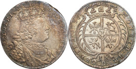 Augustus III the Sas 
POLSKA/ POLAND/ POLEN / POLOGNE / POLSKO

Niemcy, Prusy. Fryderyk II (1740-1786). Ort 1756, Wrocław - RARE 

Naśladownictwo...