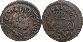 Augustus III the Sas 
POLSKA/ POLAND/ POLEN / POLOGNE / POLSKO

August III Sas. Szelag (Schilling) 1752 D, Gubin 

Wariant z literą D pod tarczam...