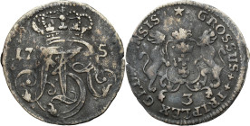 Augustus III the Sas 
POLSKA/ POLAND/ POLEN / POLOGNE / POLSKO

August III Sas. Trojak (3 Groschen - Grosze) 1758 Gdansk/ Danzig 

Ciemna patyna....