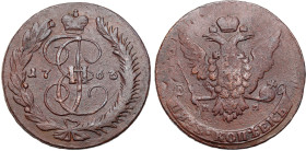 Russia copper coin collection – part two
RUSSIA / RUSSLAND / РОССИЯ / Moscow / Petersburg

Rosja. Catherine II. 5 Kopek (kopeck) 1766 MM, Moscow 
...