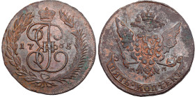 Russia copper coin collection – part two
RUSSIA / RUSSLAND / РОССИЯ / Moscow / Petersburg

Rosja. Catherine II. 5 Kopek (kopeck) 1765 MM, Moscow 
...