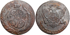 Russia copper coin collection – part two
RUSSIA / RUSSLAND / РОССИЯ / Moscow / Petersburg

Rosja. Catherine II. 5 Kopek (kopeck) 1766 CM, Siestrori...