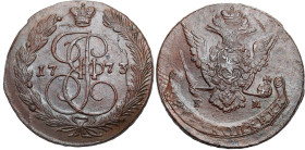 Russia copper coin collection – part two
RUSSIA / RUSSLAND / РОССИЯ / Moscow / Petersburg

Rosja. Catherine II. 5 Kopek (kopeck) 1773 EM, Jekaterin...