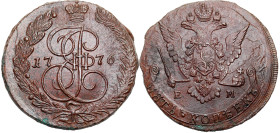 Russia copper coin collection – part two
RUSSIA / RUSSLAND / РОССИЯ / Moscow / Petersburg

Rosja. Catherine II. 5 Kopek (kopeck) 1776 EM, Jekaterin...