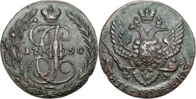Russia copper coin collection – part two
RUSSIA / RUSSLAND / РОССИЯ / Moscow / Petersburg

Rosja. Catherine II. 5 Kopek (kopeck) 1790 EM, Jekaterin...