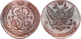 Russia copper coin collection – part two
RUSSIA / RUSSLAND / РОССИЯ / Moscow / Petersburg

Rosja. Catherine II. 5 Kopek (kopeck) 1792 AM, Annińsk -...