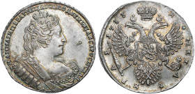 Collection of russian coins
RUSSIA / RUSSLAND / РОССИЯ / Moscow / Petersburg

Rosja. Anna. Rubel 1733, Moskwa - PIĘKNY 

Aw.: Popiersie carycy w ...