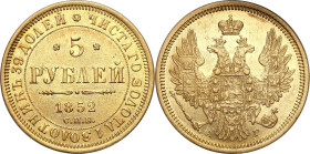 Collection of russian coins
RUSSIA / RUSSLAND / РОССИЯ / Moscow / Petersburg

Rosja, Nicholasj l. 5 Rubel (Rouble) 1852 СПБ-АГ, Petersburg 

Aw.:...