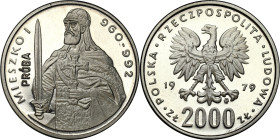 Collection - Nickel Probe Coins
POLSKA / POLAND / POLEN / PATTERN / PRL / PROBE / SPECIMEN

PRL. PROBA / PATTERN Nickel 2000 zlotych 1979 – Mieszko...