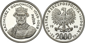 Collection - Nickel Probe Coins
POLSKA / POLAND / POLEN / PATTERN / PRL / PROBE / SPECIMEN

PRL. PROBA / PATTERN Nickel 2000 zlotych 1980 – Bolesła...