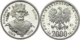 Collection - Nickel Probe Coins
POLSKA / POLAND / POLEN / PATTERN / PRL / PROBE / SPECIMEN

PRL. PROBA / PATTERN Nickel 2000 zlotych 1981 – Bolesła...