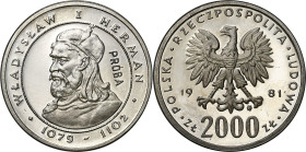 Collection - Nickel Probe Coins
POLSKA / POLAND / POLEN / PATTERN / PRL / PROBE / SPECIMEN

PRL. PROBA / PATTERN Nickel 2000 zlotych 1981 – Władysł...