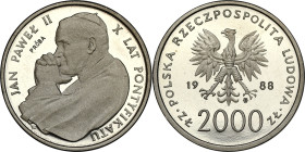 Collection - Nickel Probe Coins
POLSKA / POLAND / POLEN / PATTERN / PRL / PROBE / SPECIMEN

PRL. PROBA / PATTERN Nickel 2000 zlotych 1988 - John Pa...
