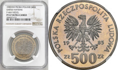 Collection - Nickel Probe Coins
POLSKA / POLAND / POLEN / PATTERN / PRL / PROBE / SPECIMEN

PRL. PROBA / PATTERN Nickel 500 zlotych 1985 40 lat ONZ...