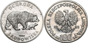 Collection - Nickel Probe Coins
POLSKA / POLAND / POLEN / PATTERN / PRL / PROBE / SPECIMEN

PRL. PROBA / PATTERN Nickel 100 zlotych 1983 – Niedźwie...