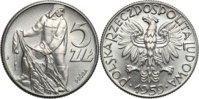 Collection - Nickel Probe Coins
POLSKA / POLAND / POLEN / PATTERN / PRL / PROBE / SPECIMEN

PRL. PROBA / PATTERN Nickel 5 zlotych 1959 Rybak – RARE...