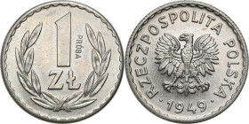 Collection - Nickel Probe Coins
POLSKA / POLAND / POLEN / PATTERN / PRL / PROBE / SPECIMEN

PRL. PROBA / PATTERN Nickel 1 zloty 1949 

Piękny egz...
