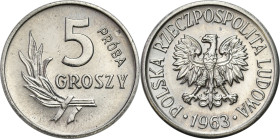 Collection - Nickel Probe Coins
POLSKA / POLAND / POLEN / PATTERN / PRL / PROBE / SPECIMEN

PRL. PROBA / PATTERN Nickel 5 groszy 1963 

Piękny eg...