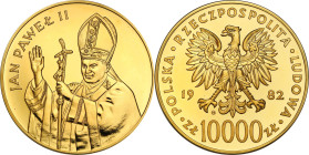 GOLD coins John Paul II - papal sets
POLSKA / POLAND / POLEN / PRL / JAN PAWEL II / JOHN PAUL II / GOLD

PRL. 10.000 zlotych 1982 John Paul II Pope...